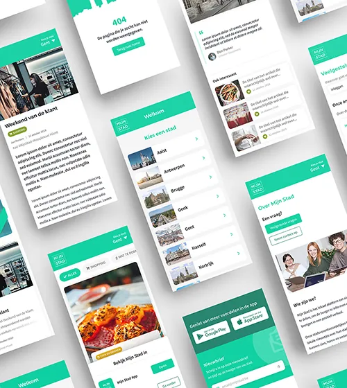 website mockup mobiel design