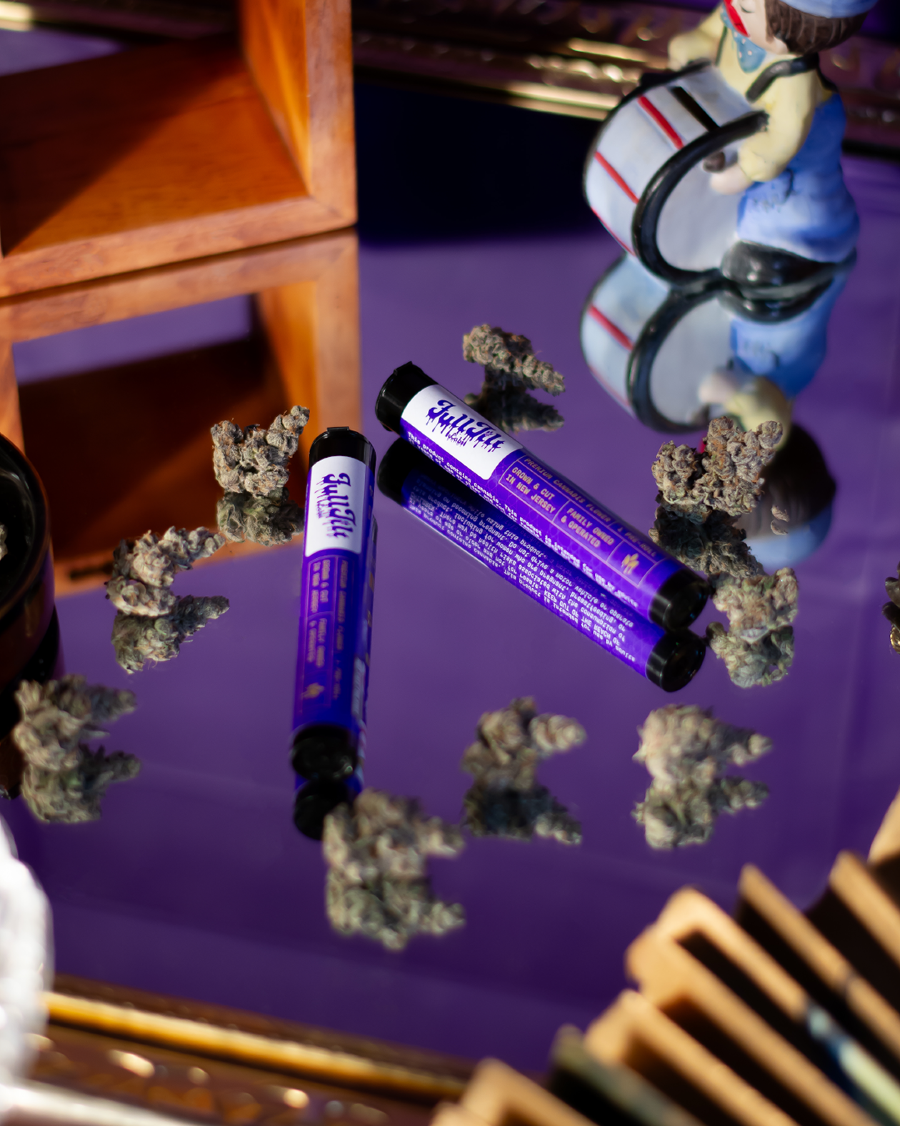 FullTilt Labs vape and pre-roll tubes product photoshoot.