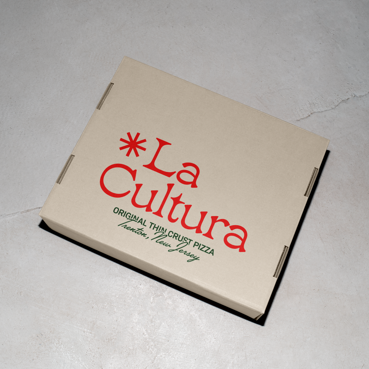 La Cultura pizza box.