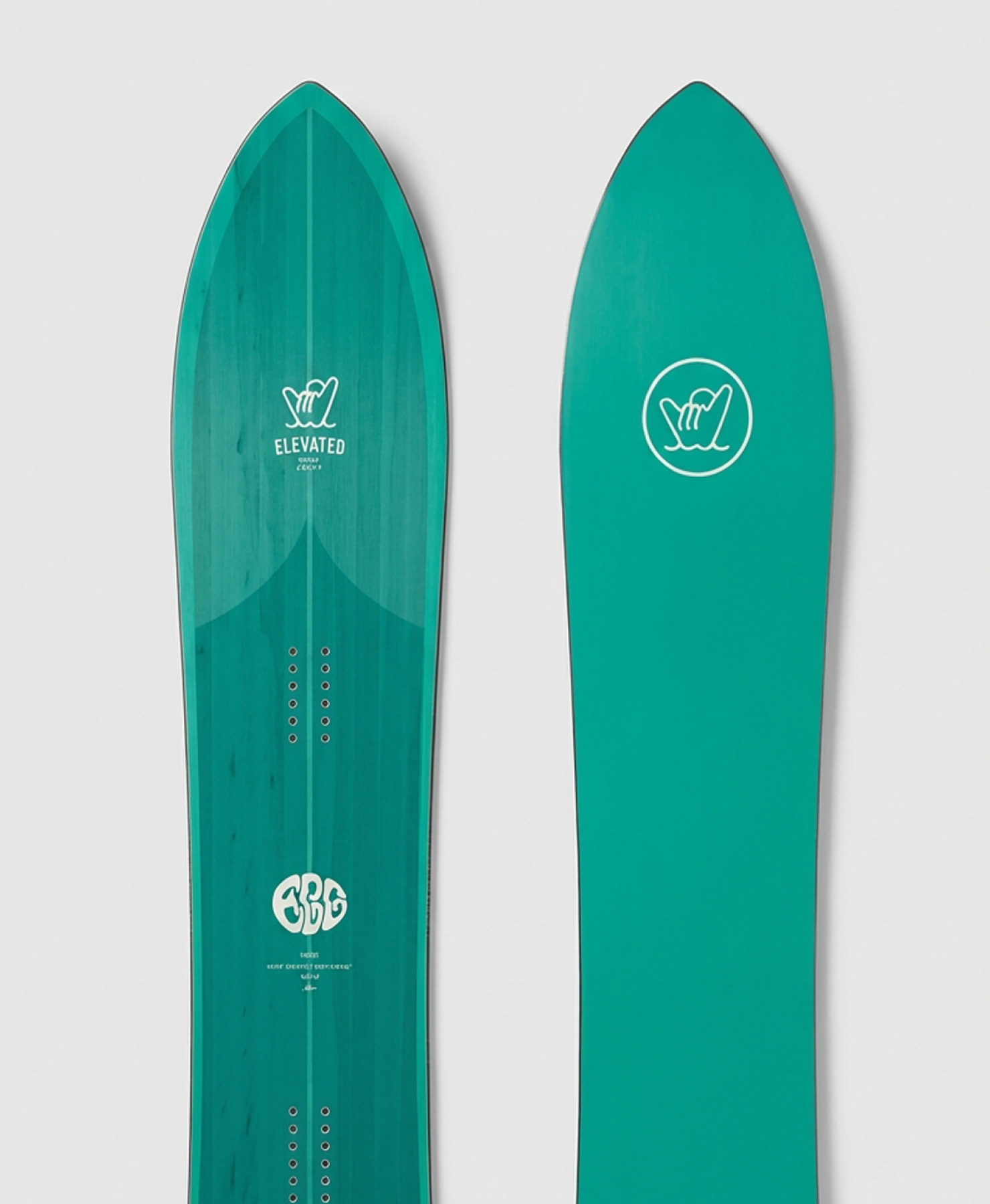 Elevated Surfcraft Egg topsheet and base design.