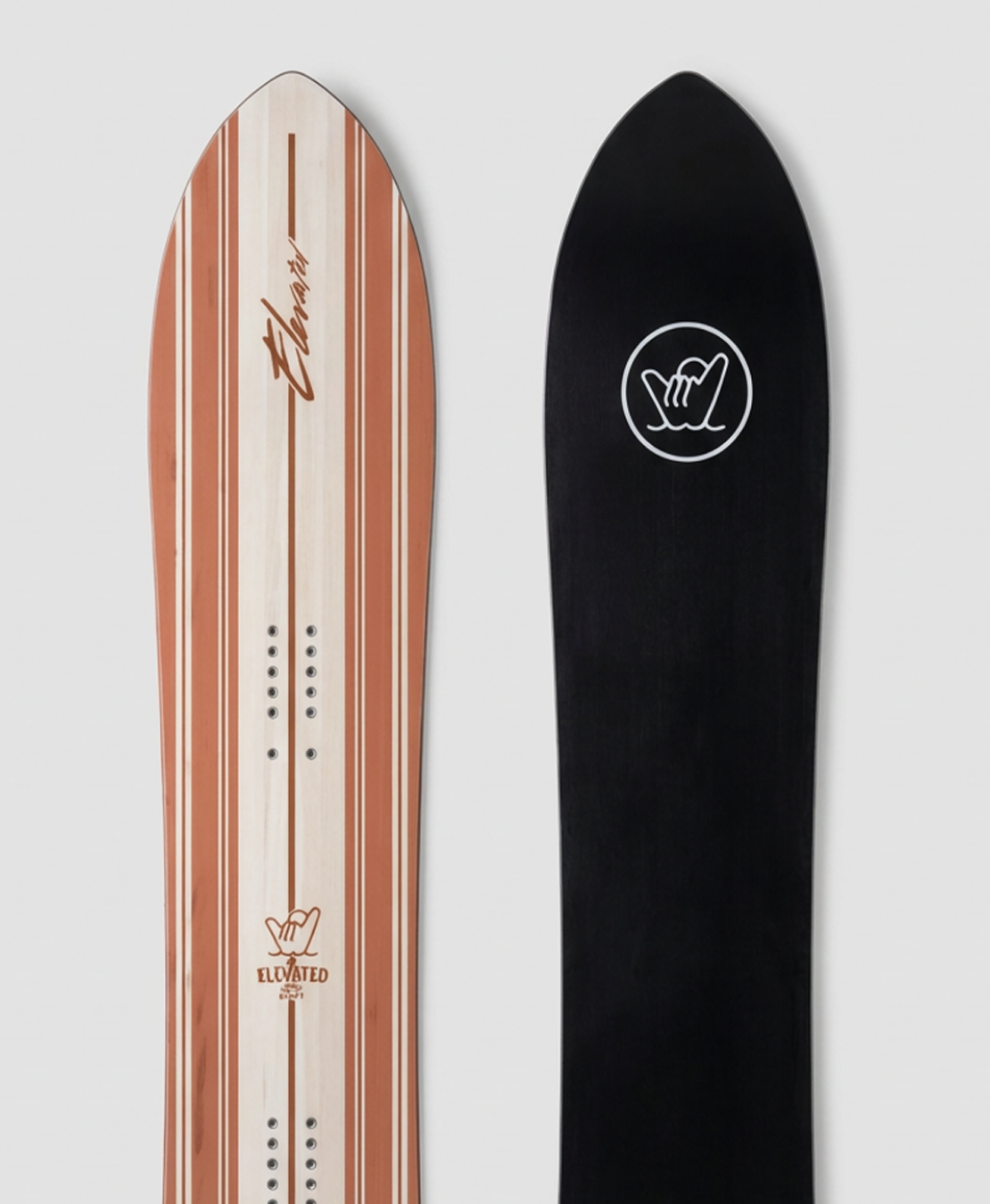 Elevated Surfcraft Wavestorm topsheet and base design.