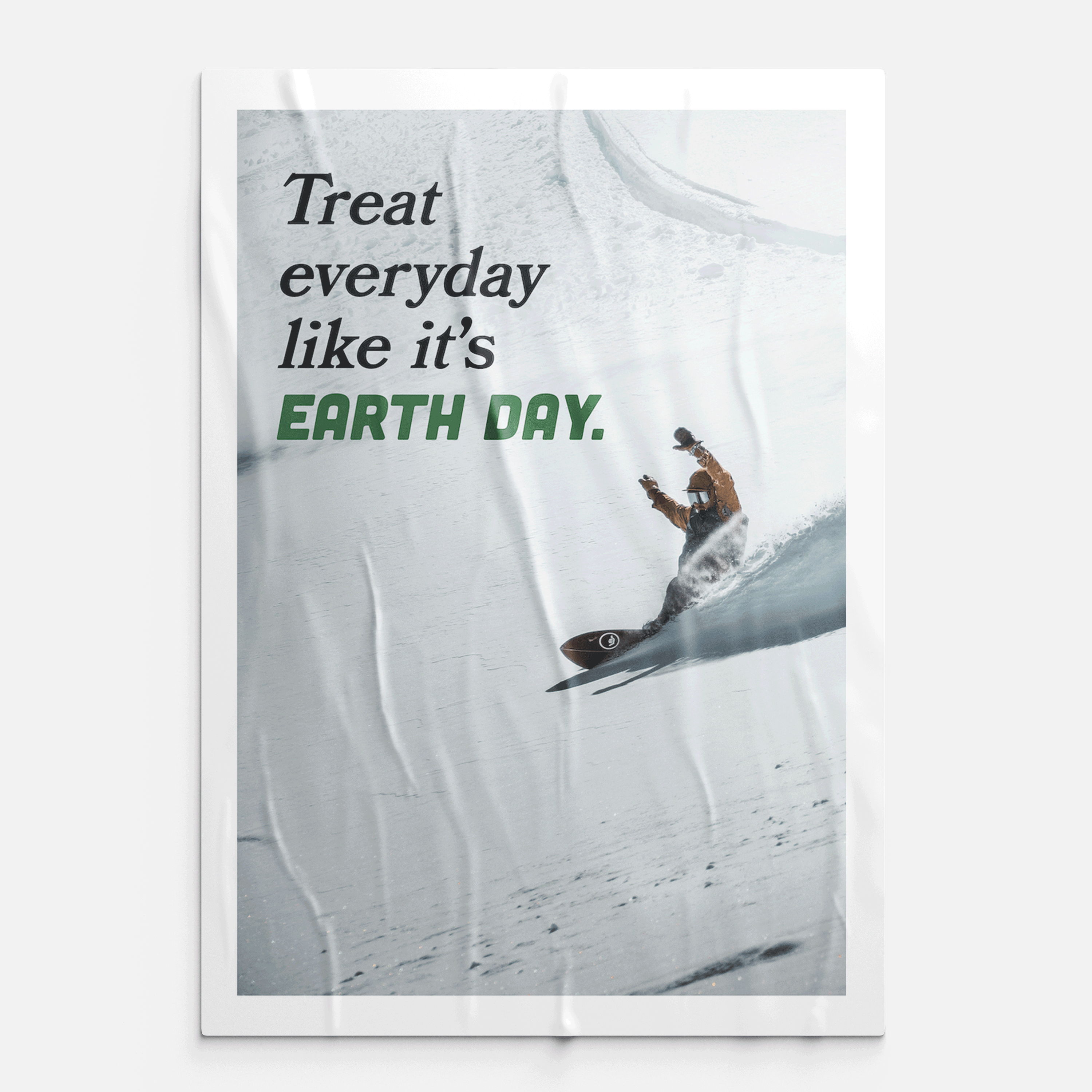 Elevated Surfcraft Earth Day poster for print and social media.