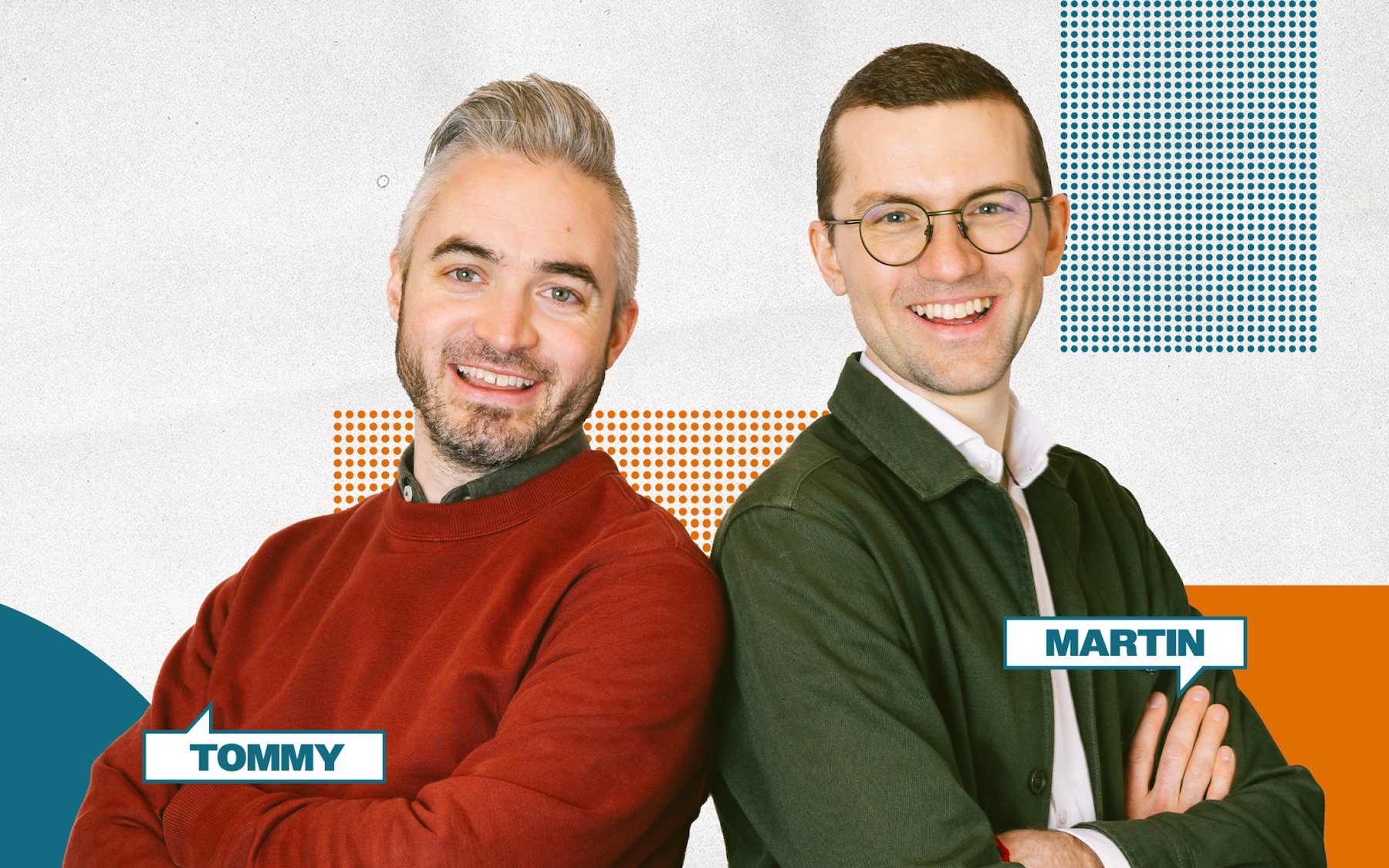 Praktisk PropTech cover of co-hosts Tommy and Martin.