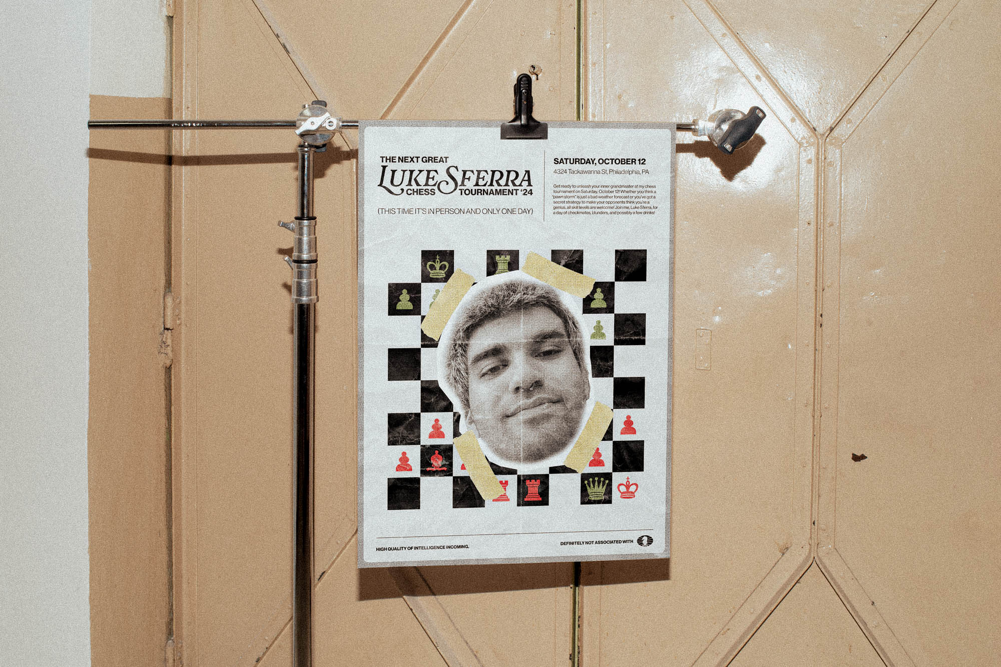 97 Labs poster for Luke's Chess Tournament. 