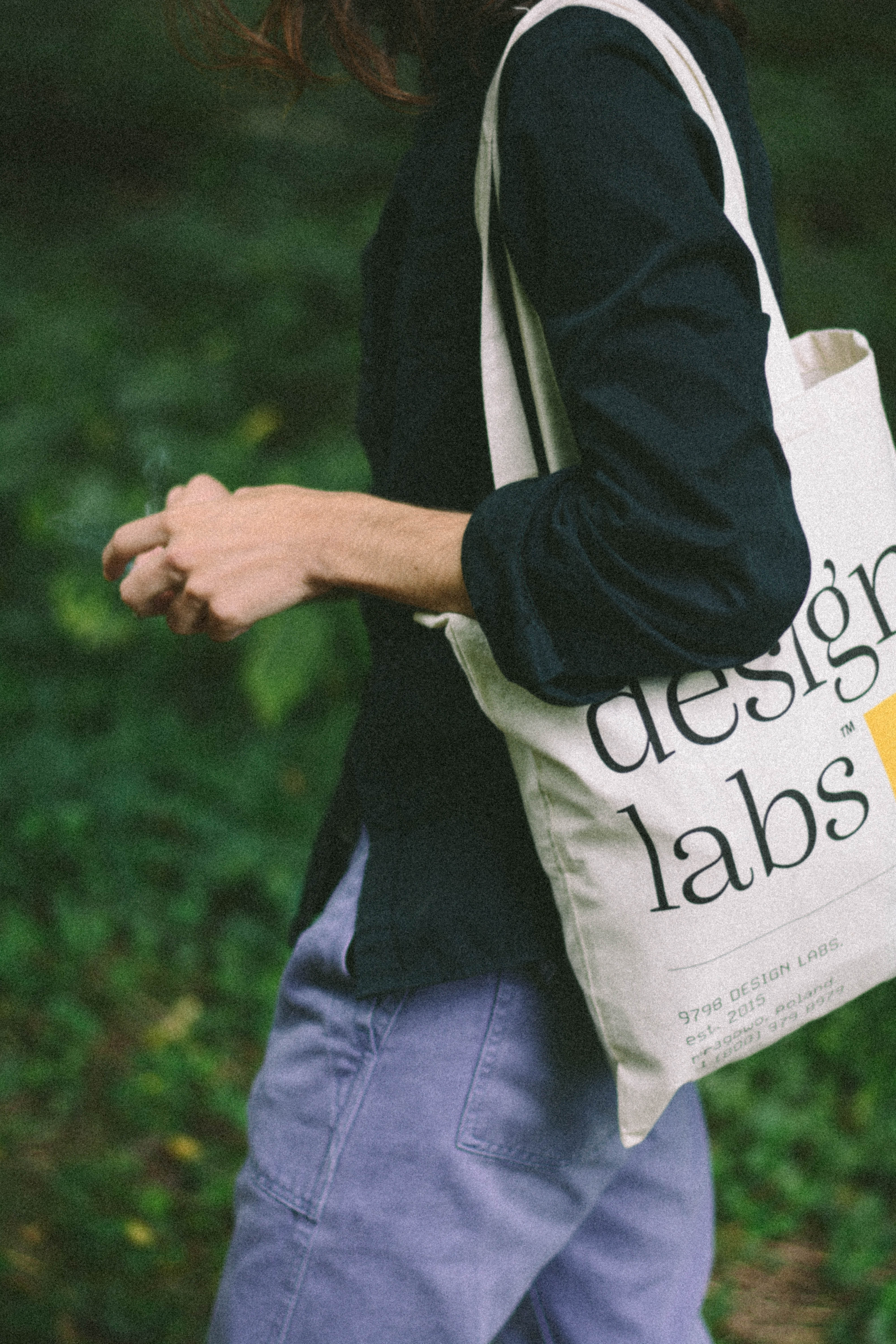 97 Labs tote bag lifestyle photoshoot.
