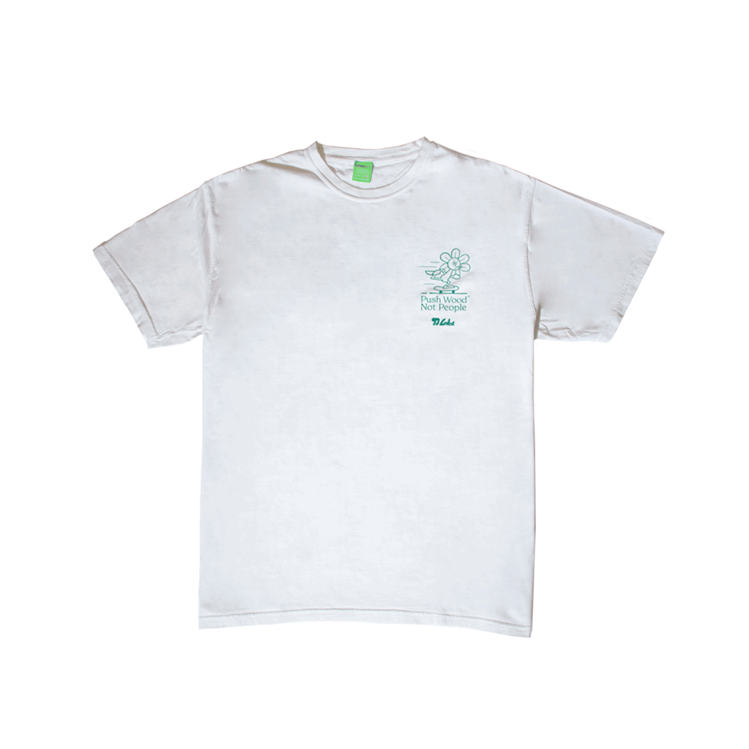 97 Labs Pushing Wood tee. Front and back.