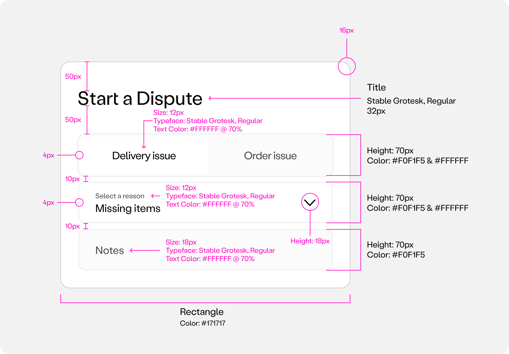 Lunchbox UI card in light mode.