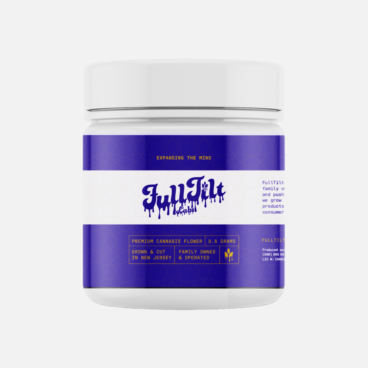 FullTilt Labs 2026 Packaging, 3.5g jar