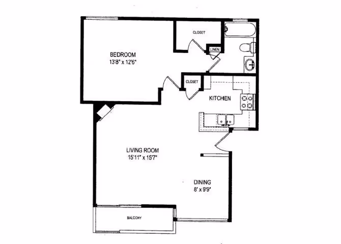 One Bedroom A Layout