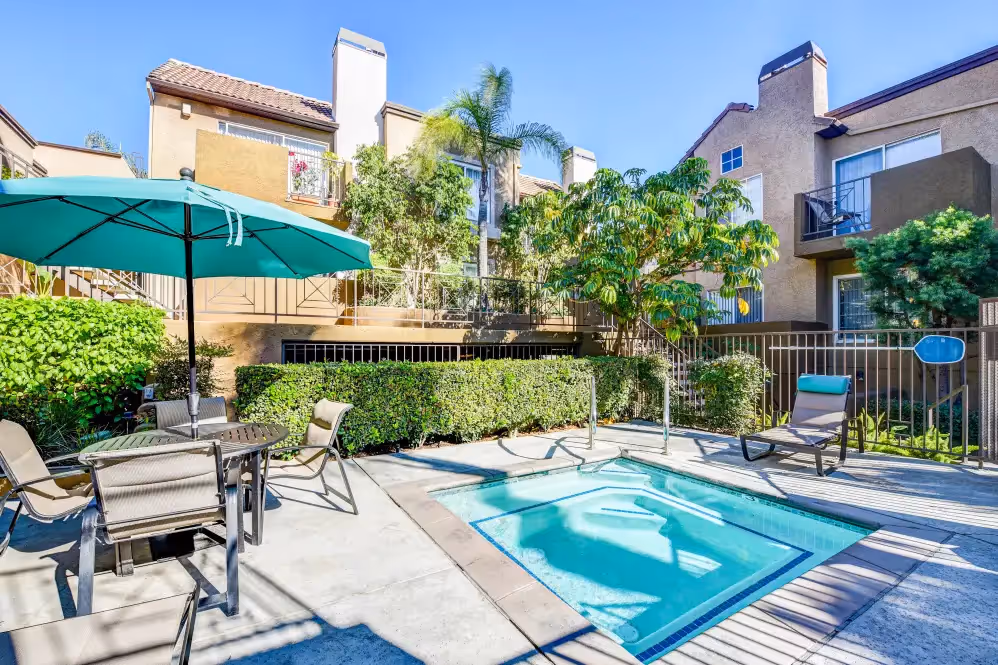 swimming pool with greenery