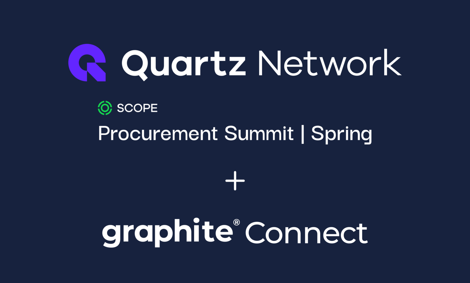 Graphite Connect to Sponsor Quartz Network Spring SCOPE Summit