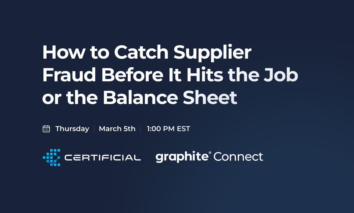 How to Catch Supplier Fraud Before It Hits the Job or the Balance Sheet