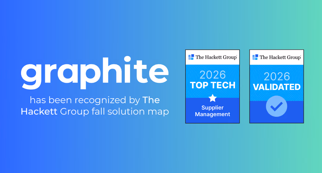 Graphite Connect Named Top Tech in The Hackett Group’s Fall 2026 SolutionMap