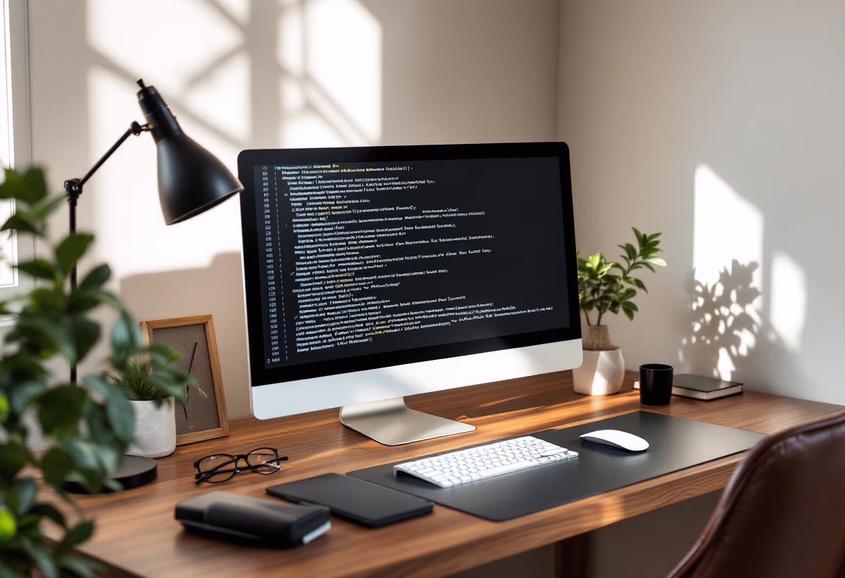 image of code on a computer screen (for a legal tech)