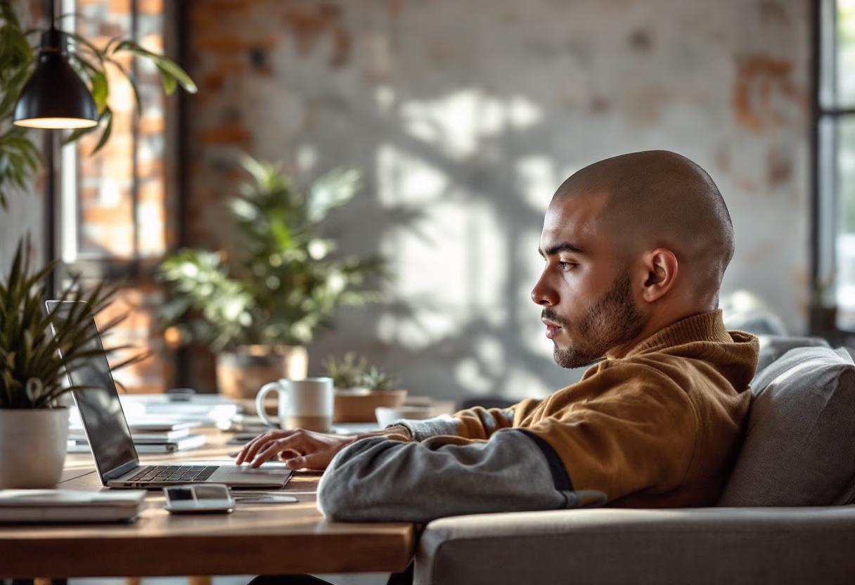 image of person working on ai project