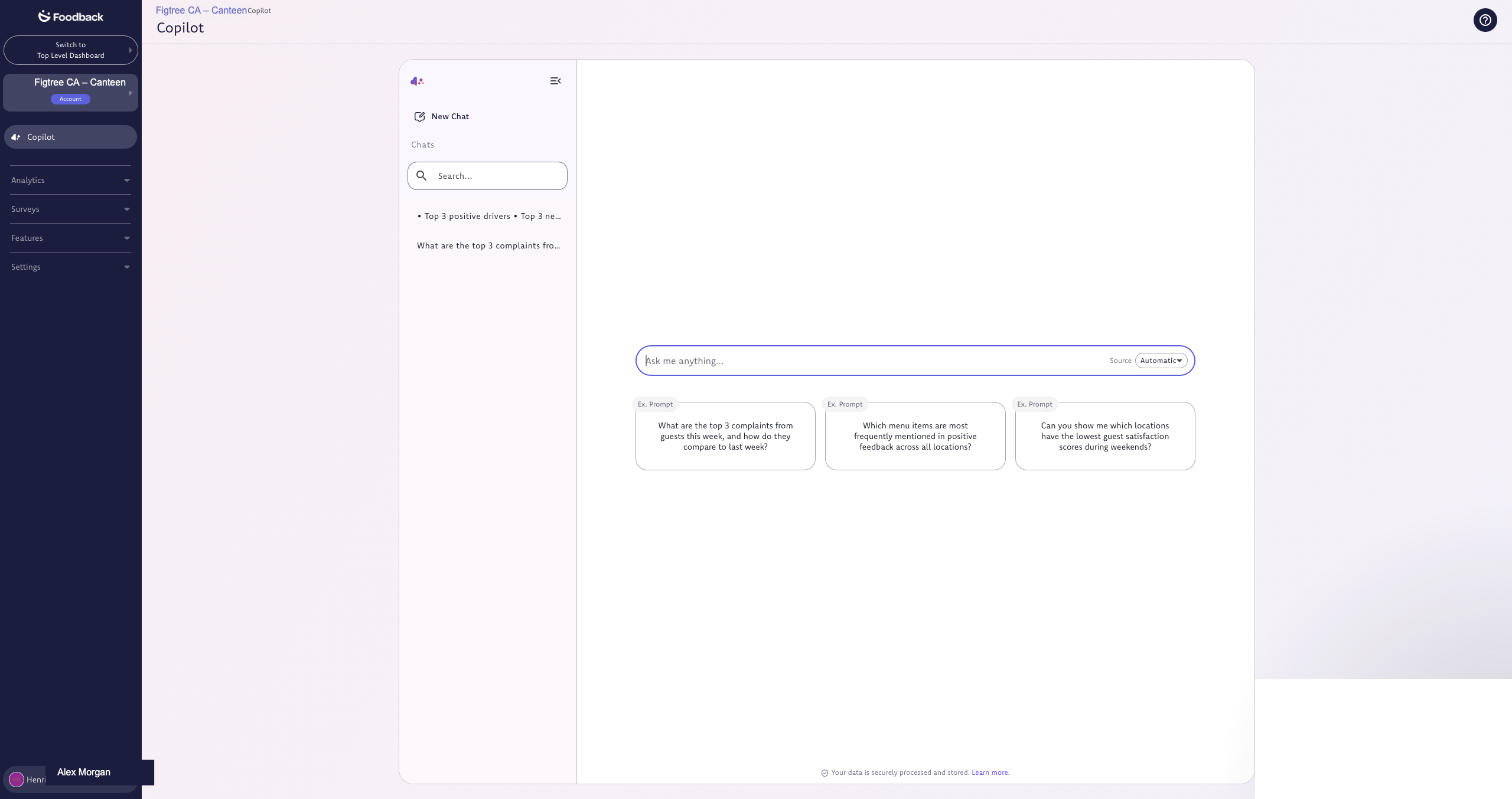 Foodback CoPilot AI insights
