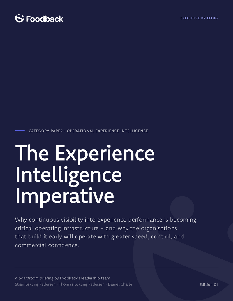 The Experience Intelligence Imperative &mdash; executive briefing cover