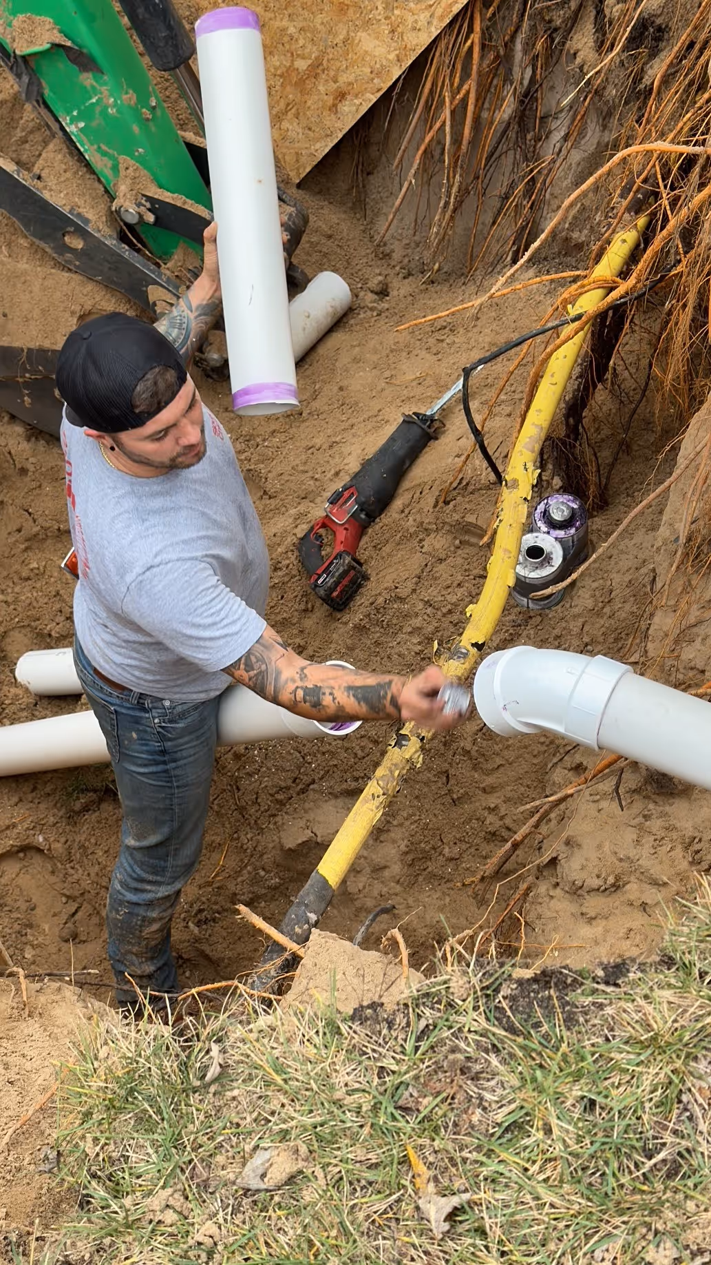 plumbing excavation Kansas City, sewer line excavation