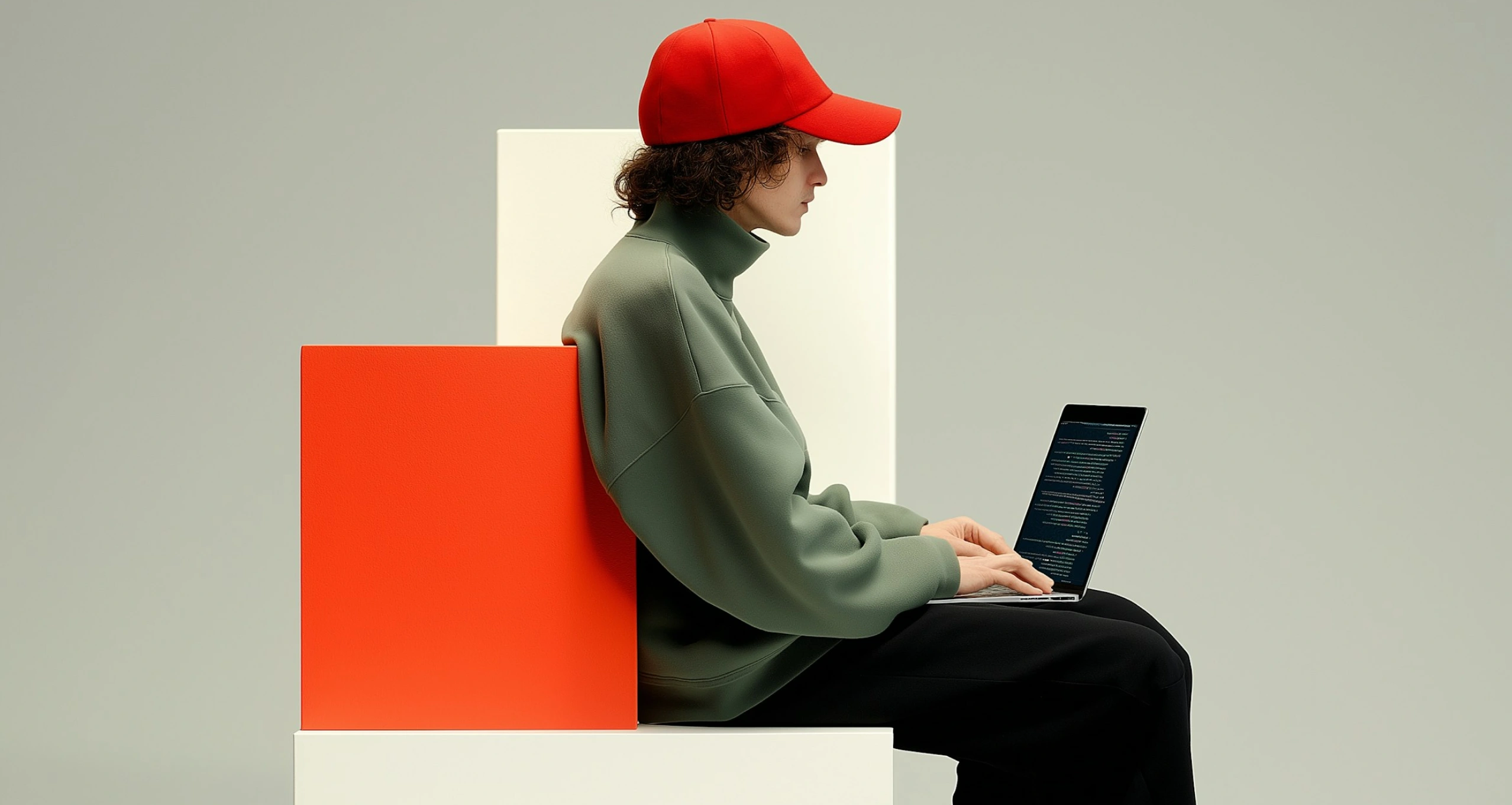 girl with laptop