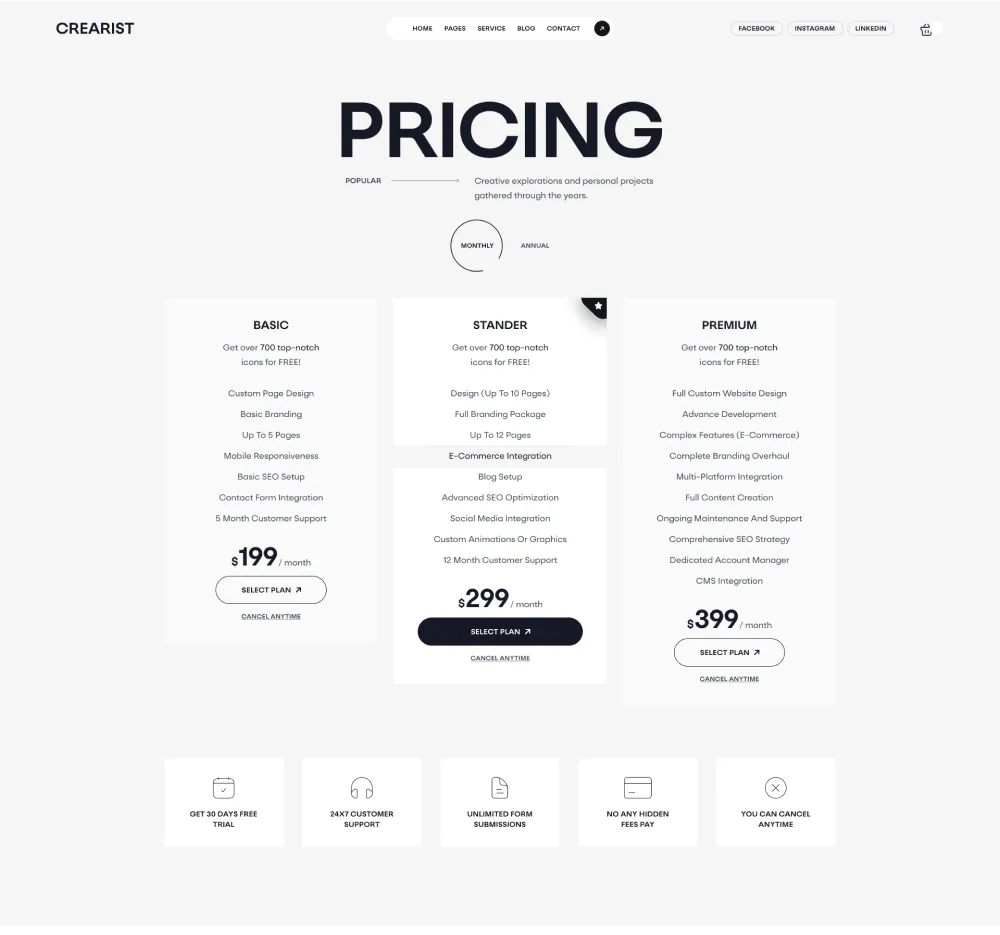 Pricing Main