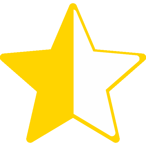 Half star icon.