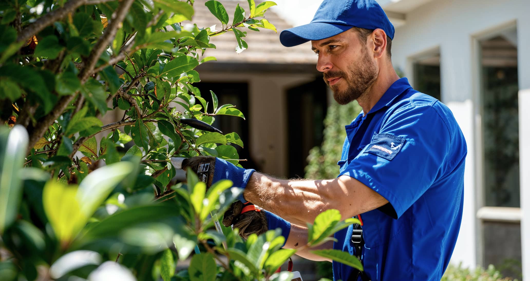 Santa Ana plumber repairing a burst pipe in a home.