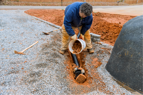 French Drain Installation