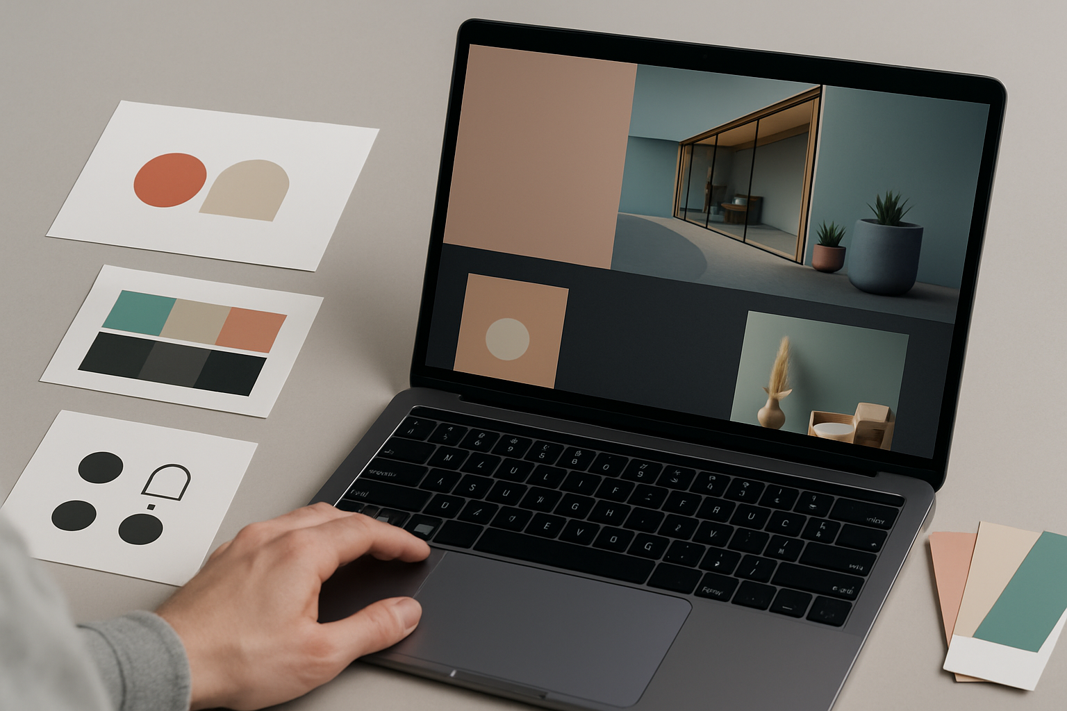 image of website on a laptop (for a web design agency)