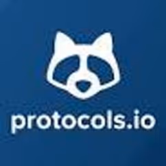 Protocols.io logo with raccoon icon.