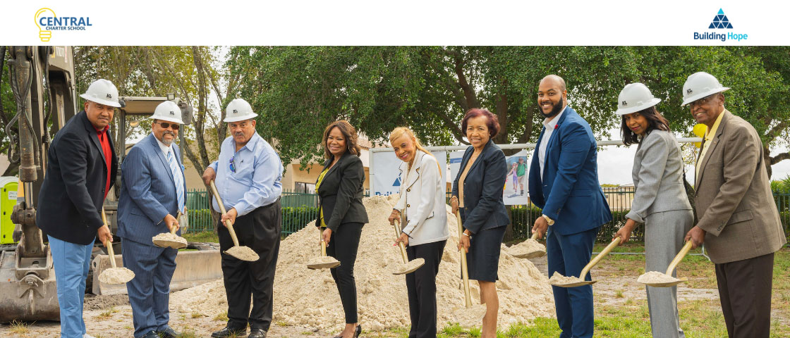 Groundbreaking ceremony at Central Charter School