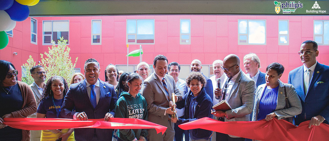 Ribbon-cutting ceremony at Philip’s Academy Charter School of Paterson
