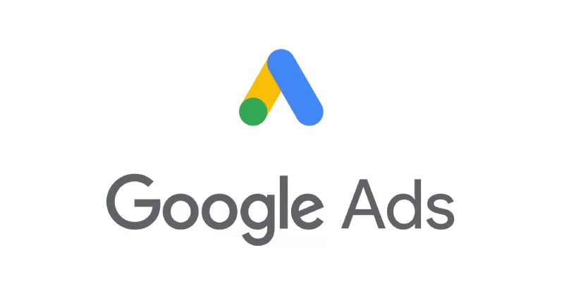 Google Ads logo with a colorful triangular icon above the text.