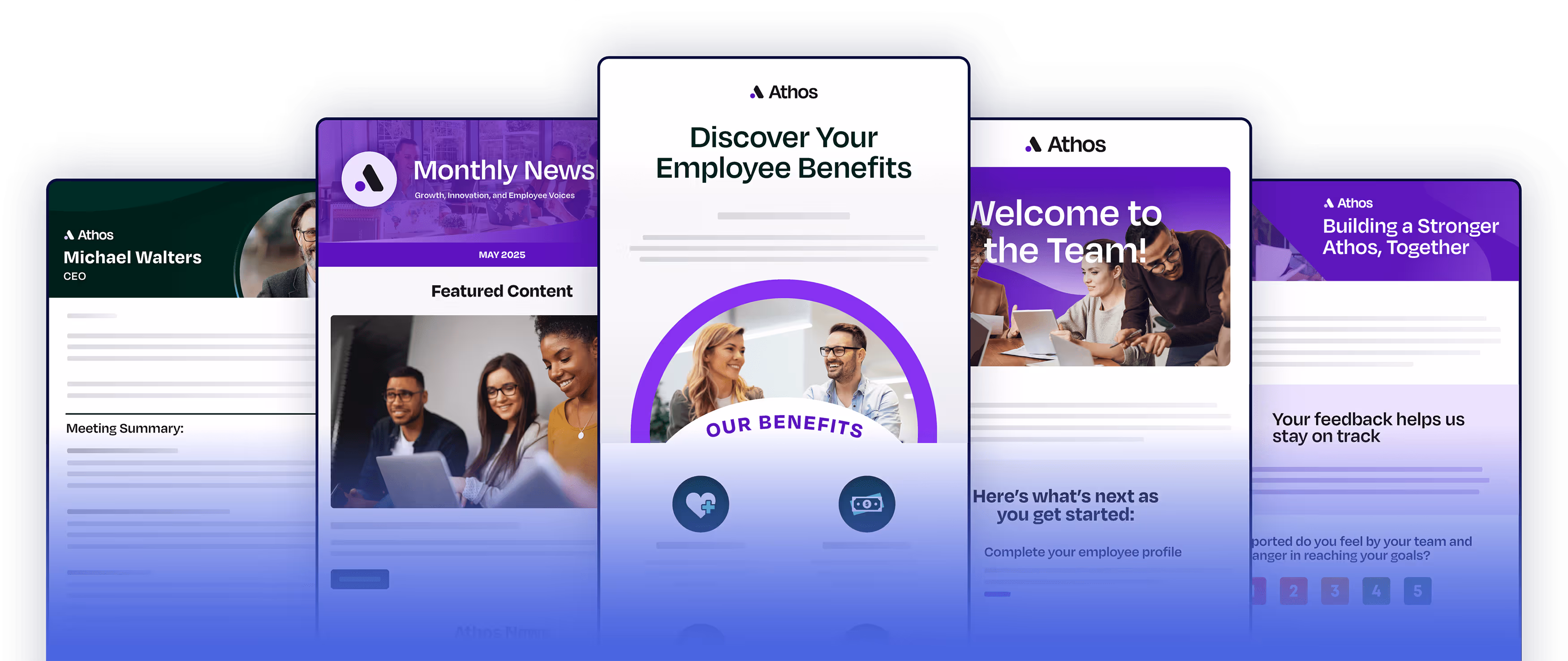 As library of beautifully designed internal communication emails.