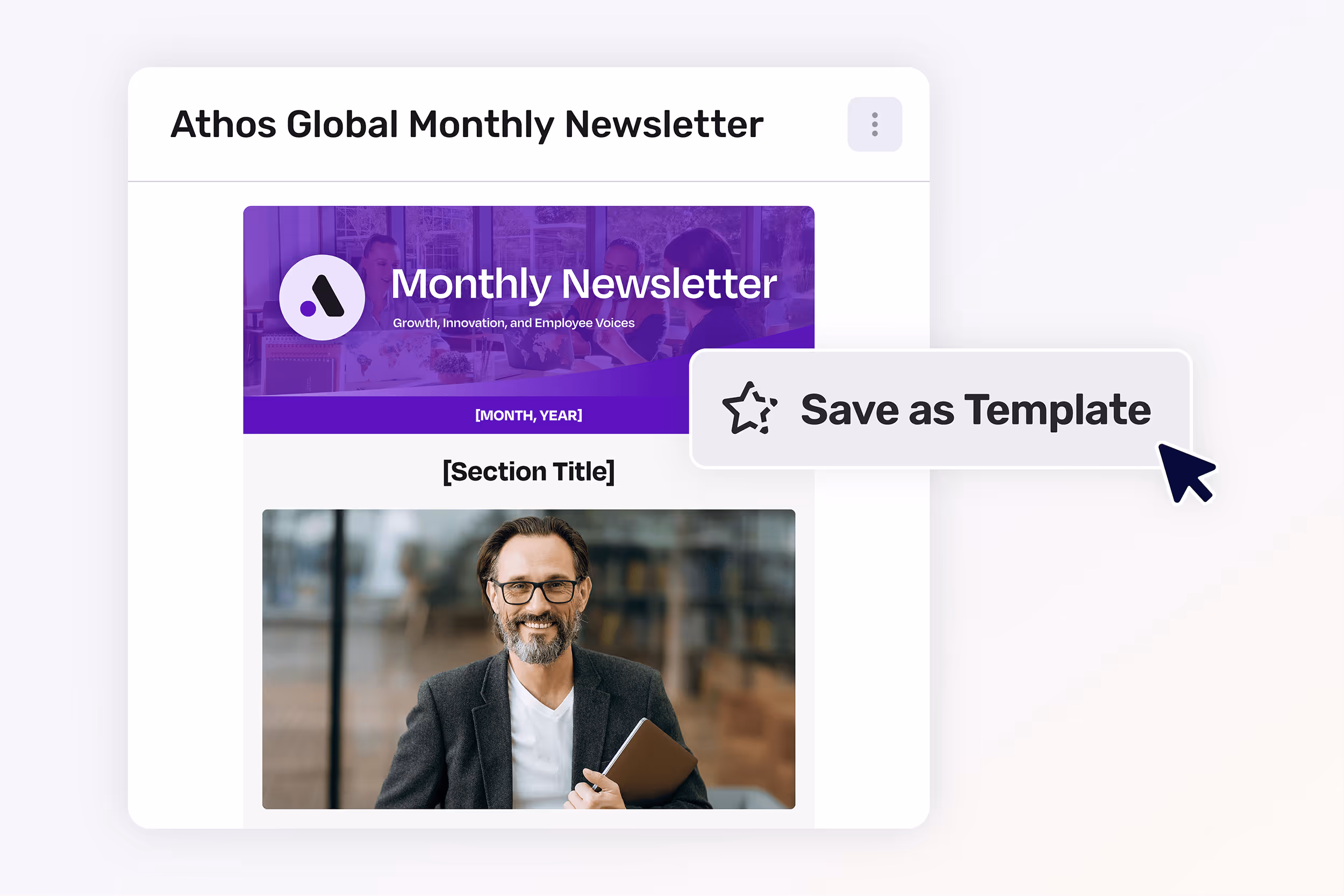Build your own email templates that can be re-used or shared.