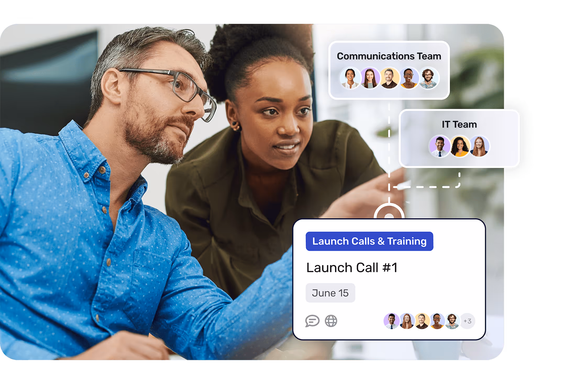 Stakeholders being engaged in the launch of Cerkl Broadcast.