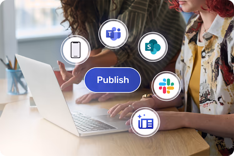 Broadcast Foundations provides free employee email but if your needs grow, Omni AI is just a click away for omni-channel publishing.