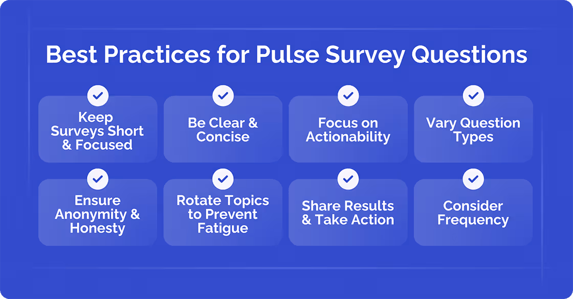 Best practices for pulse survey questions