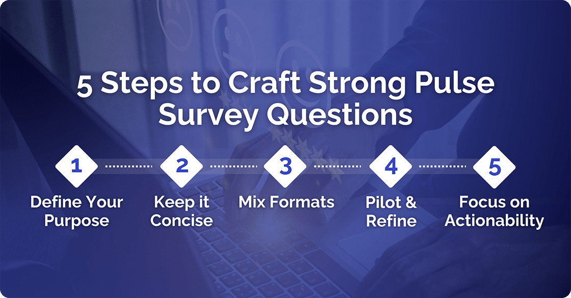 5 steps to craft strong pulse survey questions