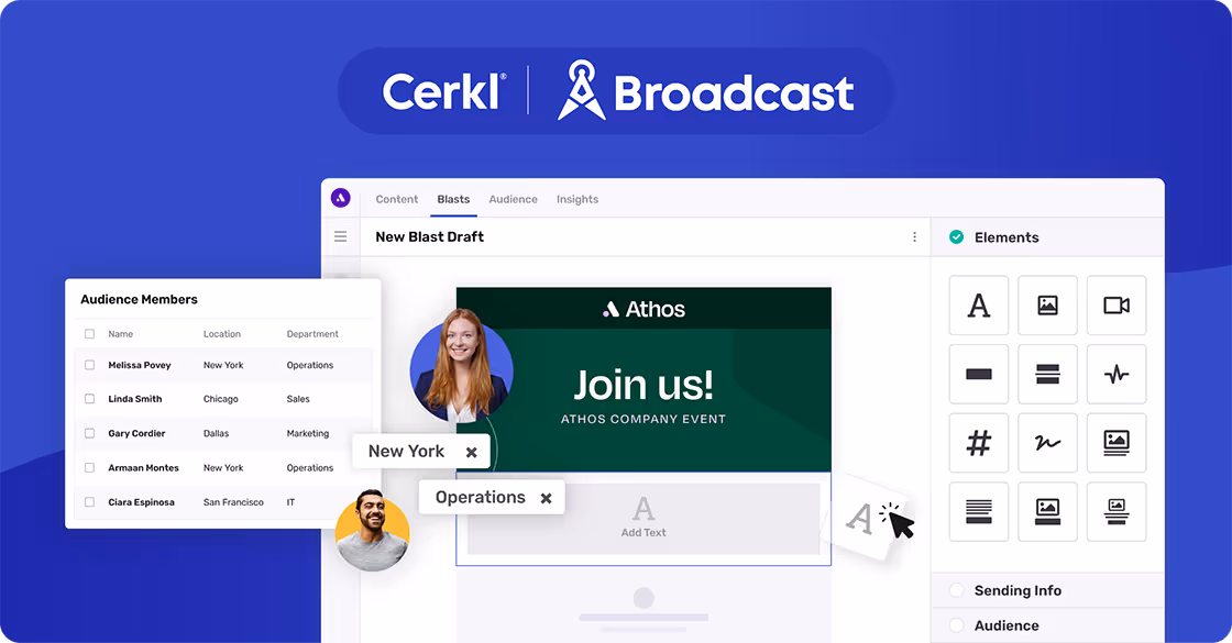 employee engagement software - Cerkl Broadcast
