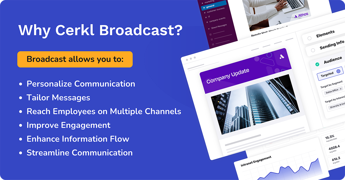 why cerkl broadcast as an employee engagement software
