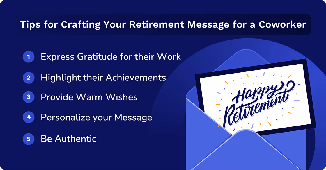 Tips for Crafting Your Retirement Message for a Coworker