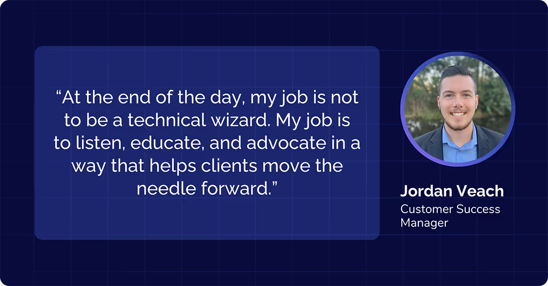 Jordan Veach, Customer Success Manager
