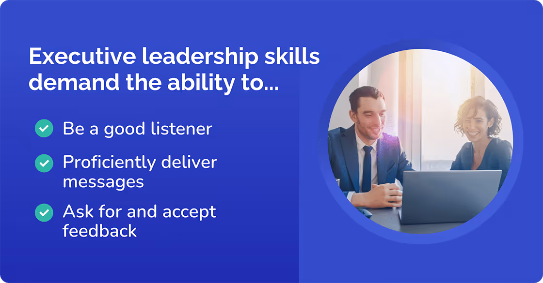 Executive leadership skills demand the ability