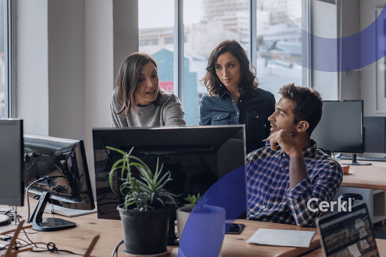 employees communicating||||