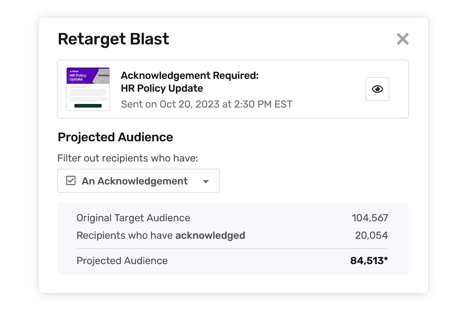 retarget email blast