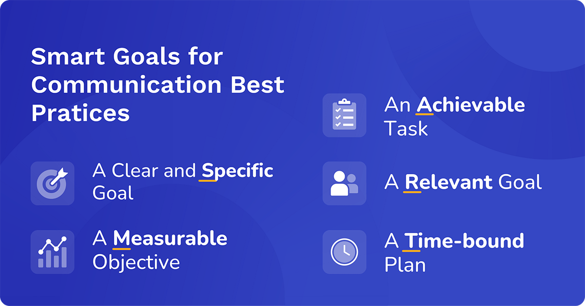 SMART goals for communication best practices