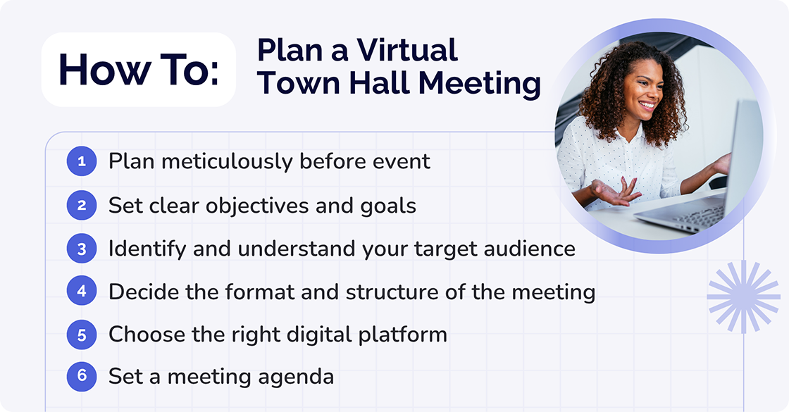 plan a virtual town hall meeting