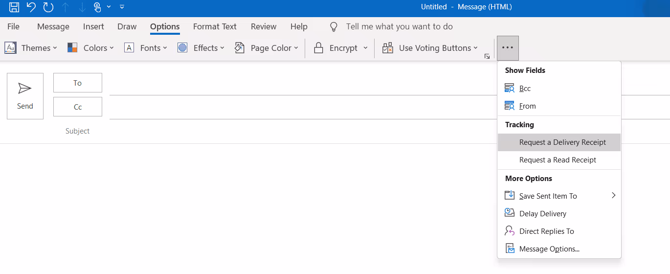 Outlook screenshot 2