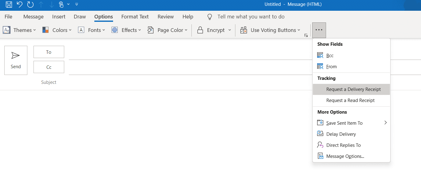 Outlook screenshot 2
