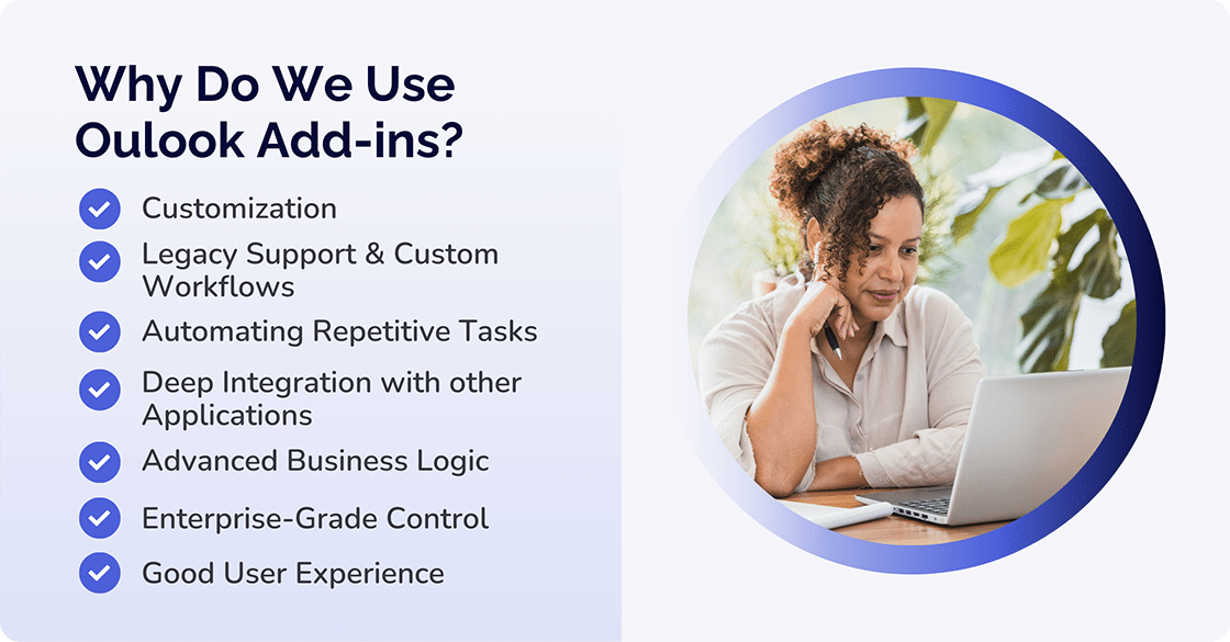 Why do we use outlook add-ins?